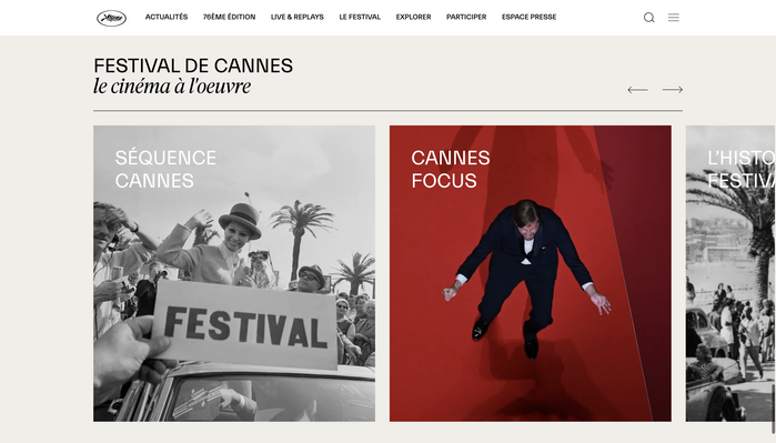 Festival de Cannes 2023 website 2