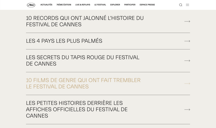 Festival de Cannes 2023 website 5
