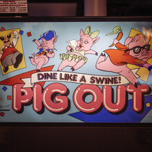 <cite>Pig Out</cite> arcade game