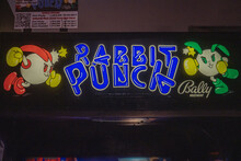 <cite>Rabbit Punch</cite> arcade game