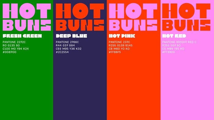HotBuns visual identity 3