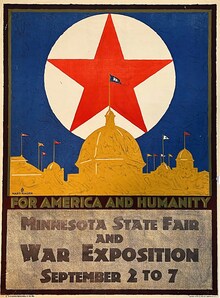1922 Minnesota State Fair &amp; War Exposition poster