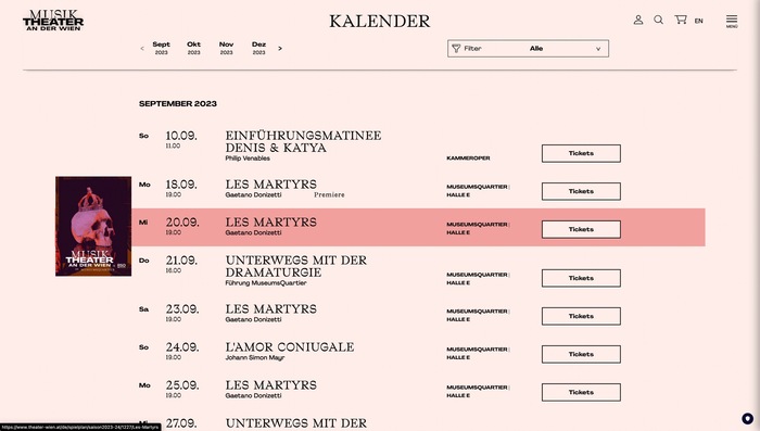 Theater an der Wien visual identity and website 10