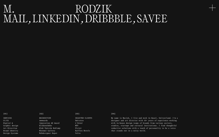 M.Rodzik portfolio website 5