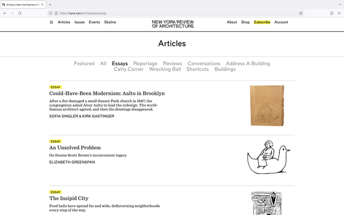 New York Review of Architecture 6