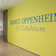 <cite>Meret Oppenheim: My Exhibition</cite>, MoMA