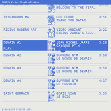 Playlist Studios website and poster series