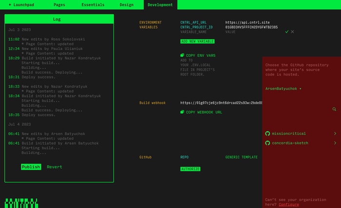 Control Dashboard UI 3