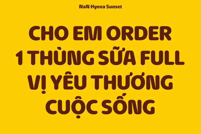 Vietnamese text in NaN Hyena Sunset