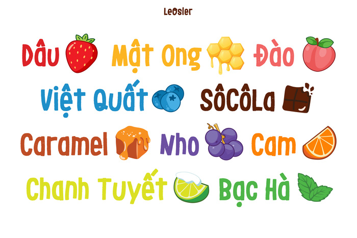 LeOsler as used for the flavors