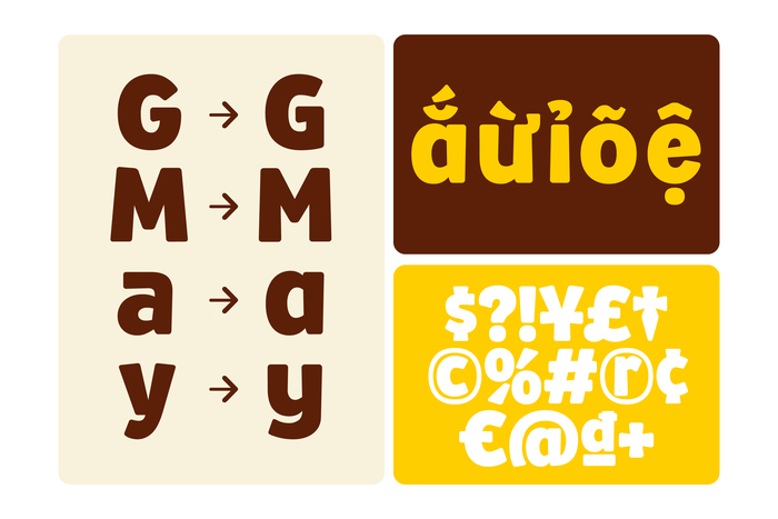 Alternate glyphs in MN Malty