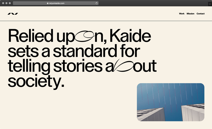 Kaide website 1