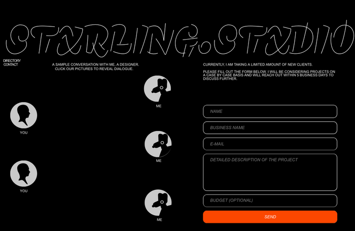Stxrling.Stxdio portfolio website 4