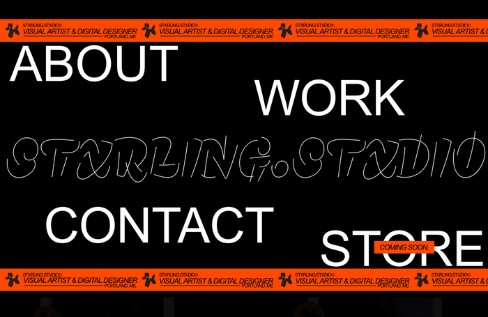 Stxrling.Stxdio portfolio website 1