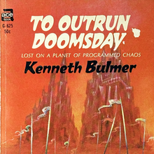 <cite>To Outrun Doomsday</cite> by Kenneth Bulmer