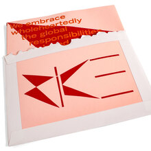 Rice Architecture lecture program poster I and envelopes