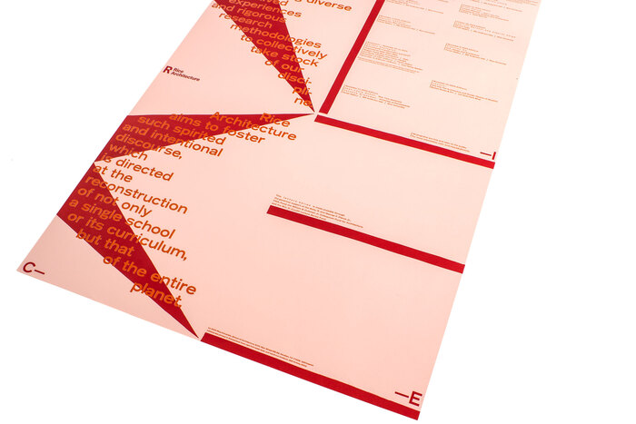 Rice Architecture lecture program poster I and envelopes 4