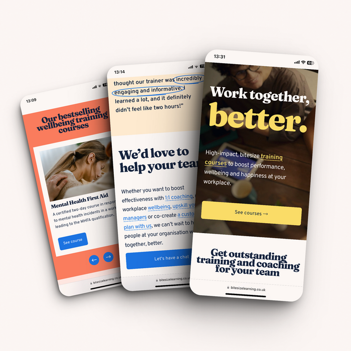 We also moved the website from Wordpress to Squarespace, to make it easier for everyone to manage, maintain and expand.