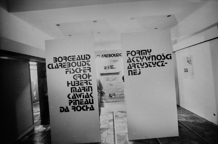 Exhibition Formy Aktywności Artystycznej, Galeria Współczesna, Warsaw, 1975 ©&nbsp;Zygmunt Rytka