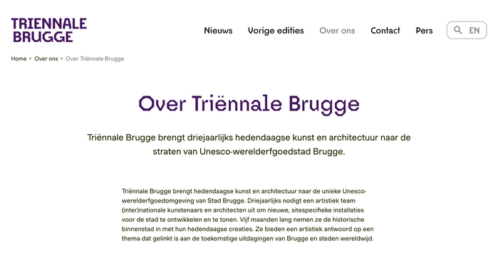 About page (Flemish version)