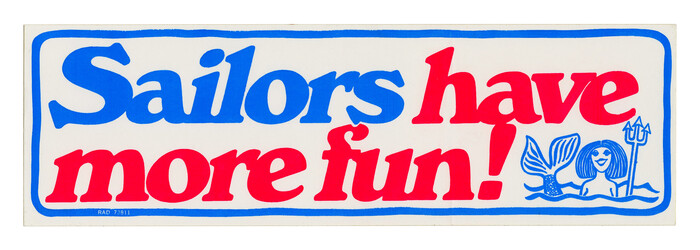 “Sailors have more fun!” sticker