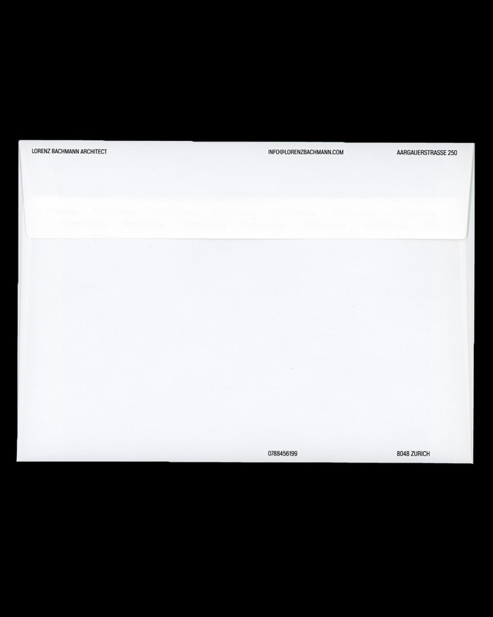 Lorenz Bachmann Architect stationery 2