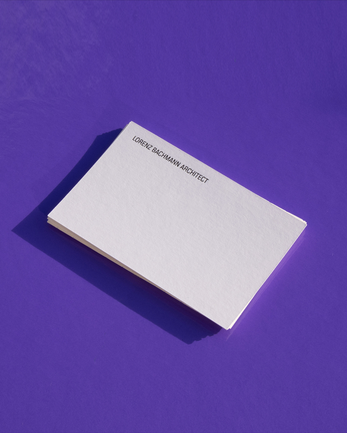 Lorenz Bachmann Architect stationery 4