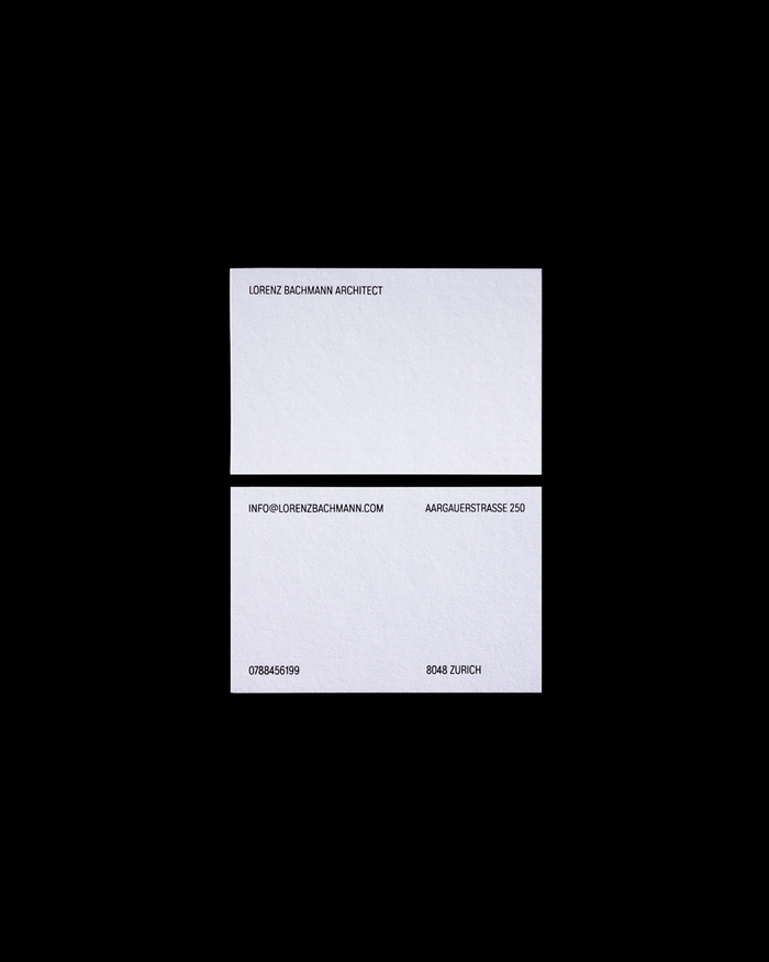 Lorenz Bachmann Architect stationery 5