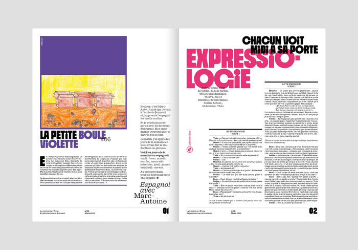 Double-page spread, Le Petit Bonneuillois n°6