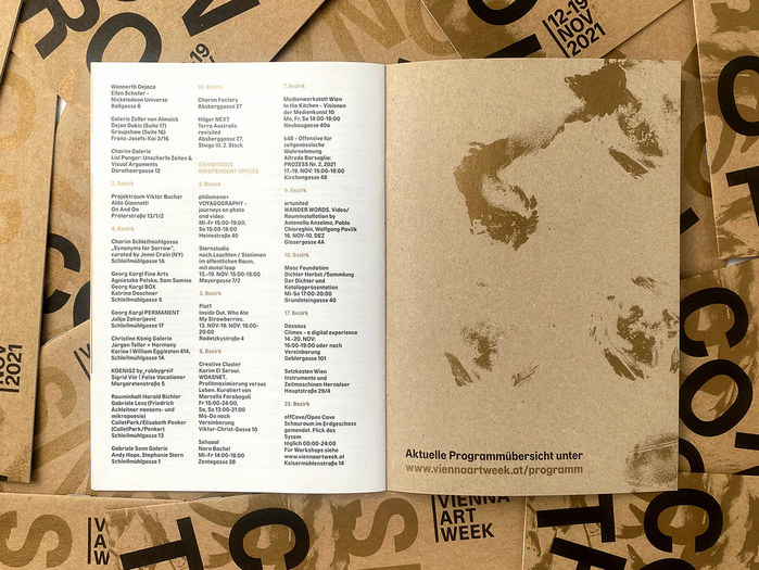 Vienna Art Week brochures 4
