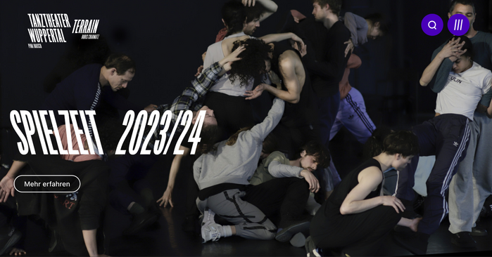 Website detail from the page the current season