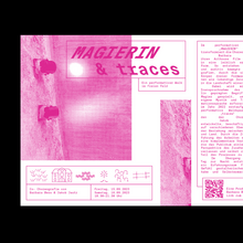 <cite>Magierin &amp; traces</cite> flyer