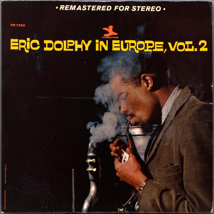 Front cover of a remastered stereo release. The line at the top is added in bold italic caps from .