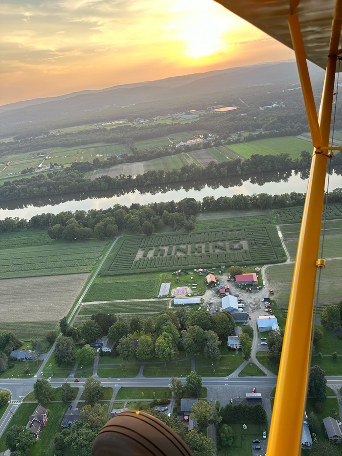 The maze as viewed from a biplane.