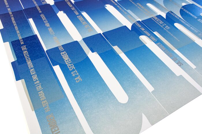 Detail of the large posters