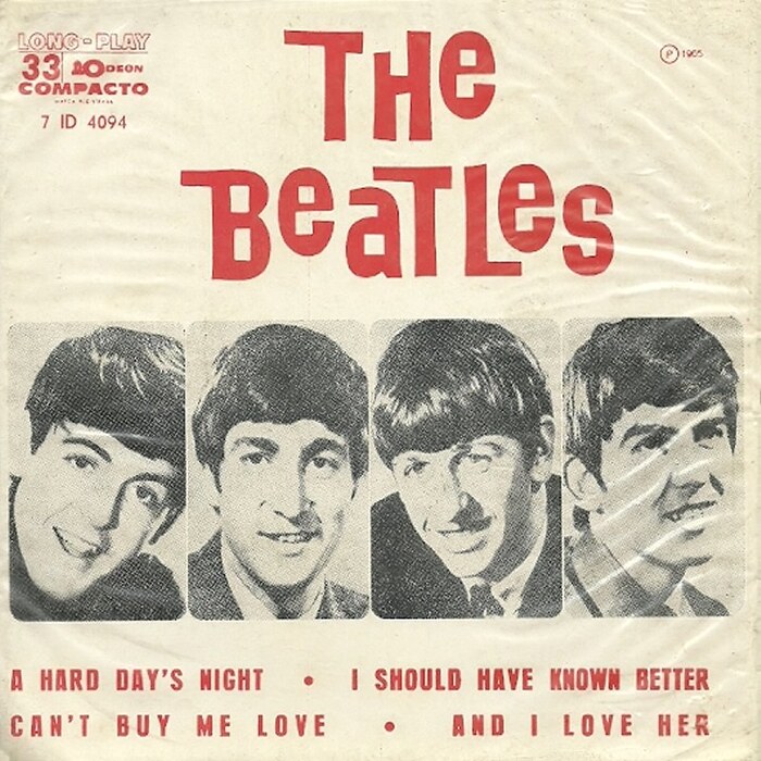 The Beatles – A Hard Day’s Night Brazilian EP cover