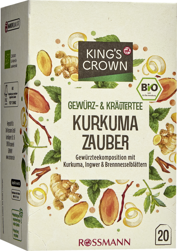 King’s Crown organic tea packaging 4