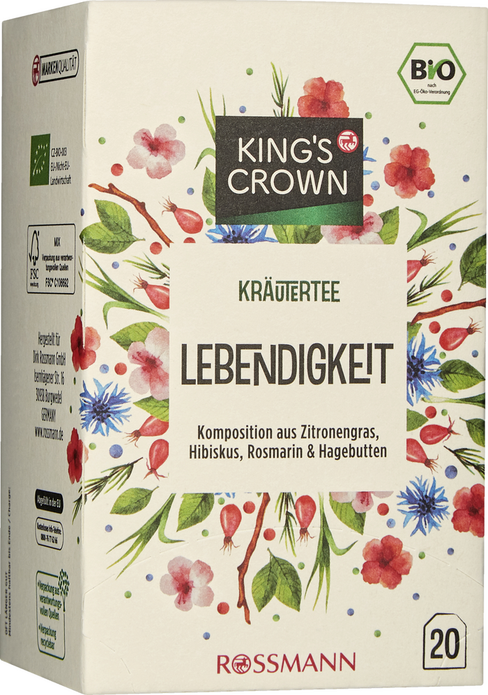 King&rsquo;s Crown organic tea packaging 5