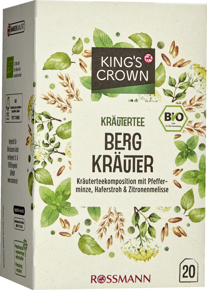 King’s Crown organic tea packaging 6