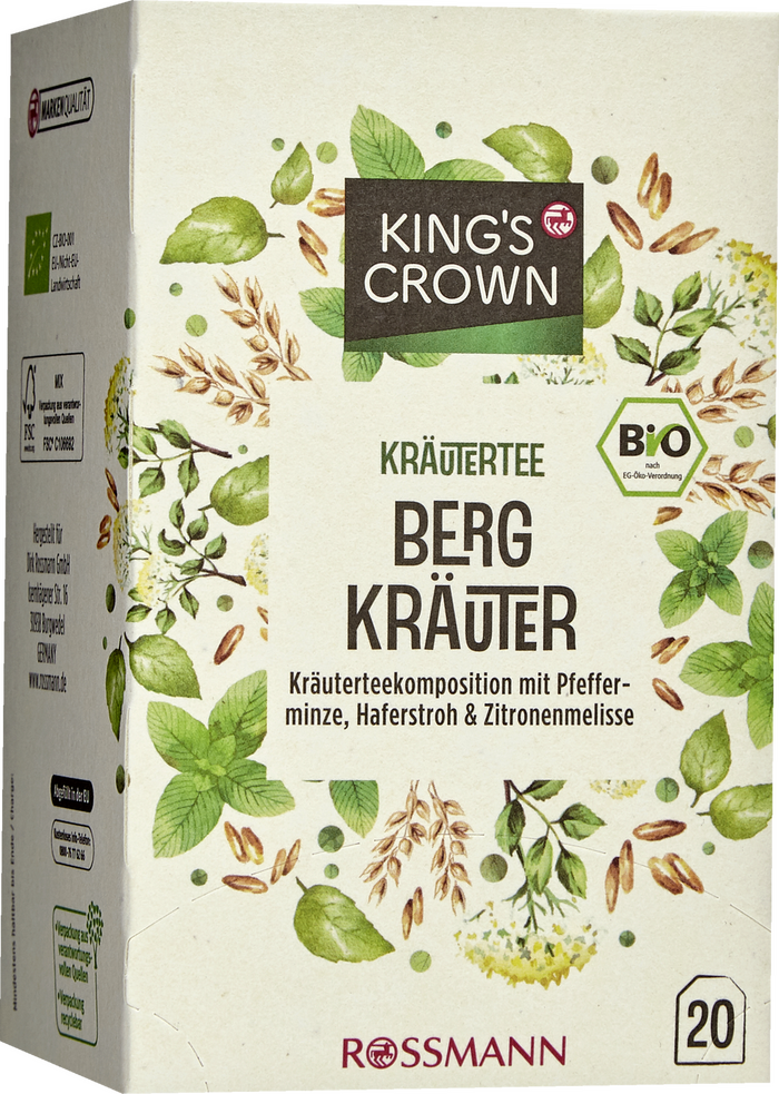 King&rsquo;s Crown organic tea packaging 6