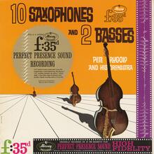 Pete Rugolo – <cite>10 Saxophones and 2 Basses</cite> album art