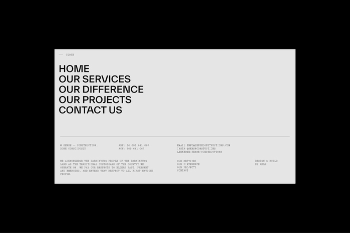 Sense Constructions website