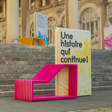 <cite>Une histoire qui continue!</cite> installation