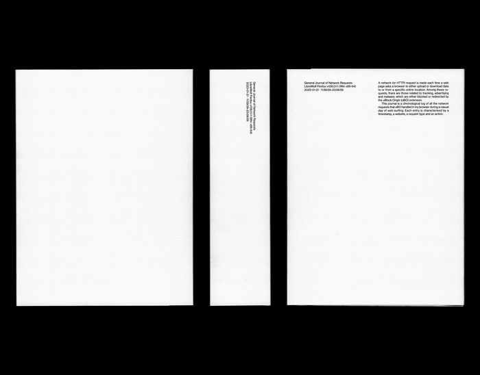 General Journal of Network Requests 1