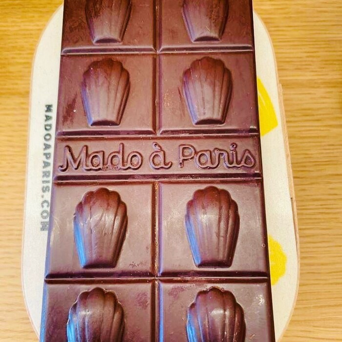 Enfantine can also be found in raised letters on the chocolate bars.