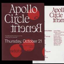 <cite>Apollo Circle Benefit</cite>, <span>The Metropolitan Museum of Art</span>