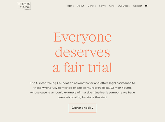 Clinton Young Foundation website 5