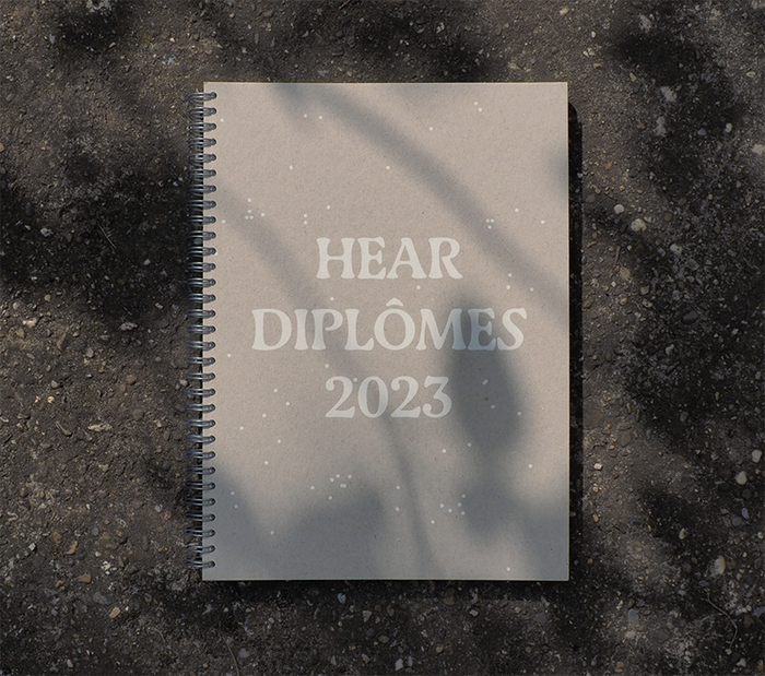 HEAR diploma 2023 exhibition identity and catalog 1