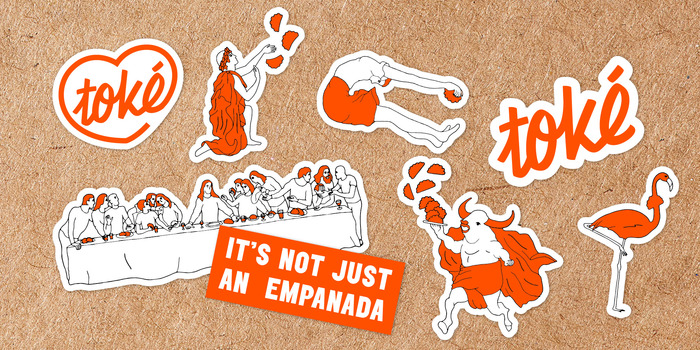 Toké empanadas visual identity 3