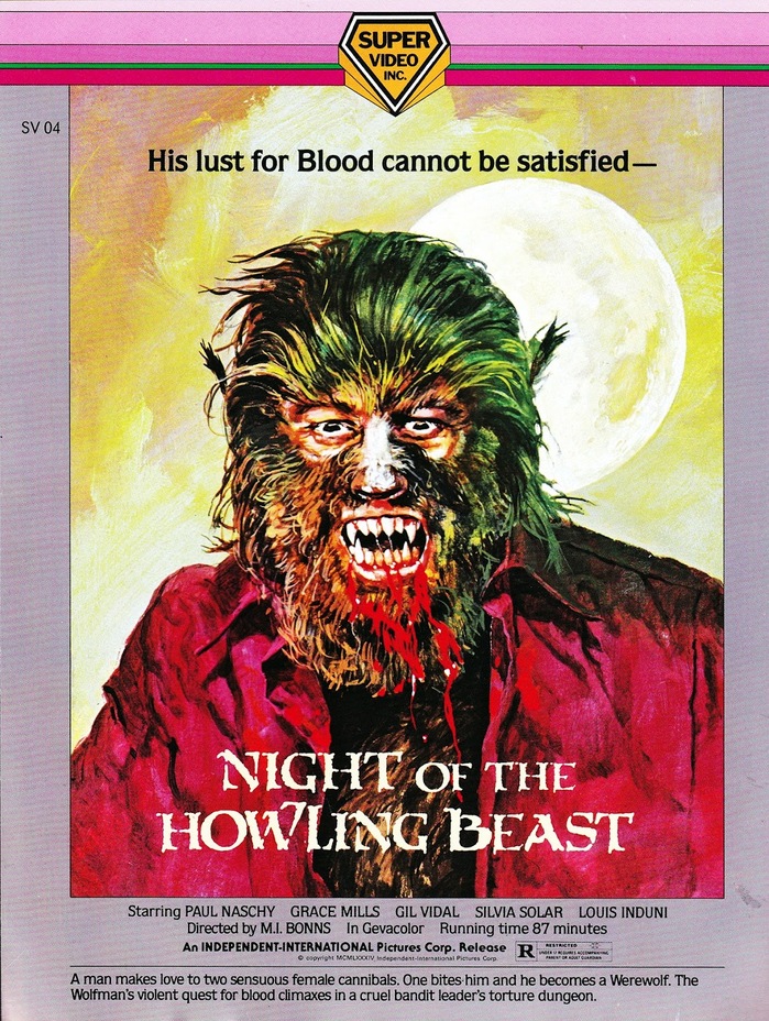Night of the Howling Beast VHS cover 1